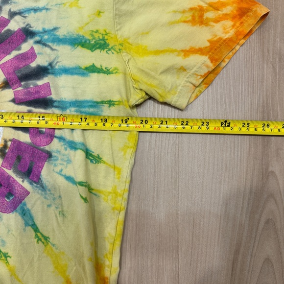 Men’s Bravado 2017 Large Red Hot Chilli Peppers Yellow Tie Dye shirt - Picture 5 of 7